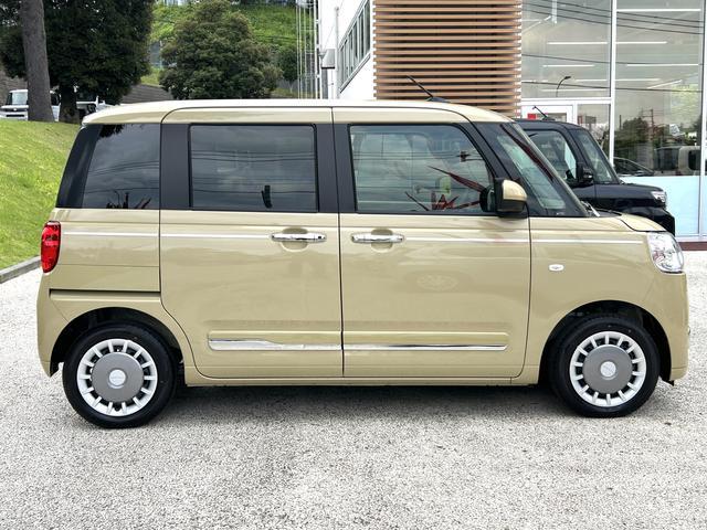 ムーヴキャンバスセオリーＧターボ　届け出済み未使用車保証　新車保証・まごころ保証　１年間・走行距離無制限付き・ＬＥＤヘッドライト装備・シートヒーター装備・スマートアシスト装備（東京都）の中古車