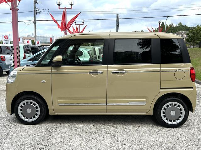 ムーヴキャンバスセオリーＧターボ　届け出済み未使用車保証　新車保証・まごころ保証　１年間・走行距離無制限付き・ＬＥＤヘッドライト装備・シートヒーター装備・スマートアシスト装備（東京都）の中古車