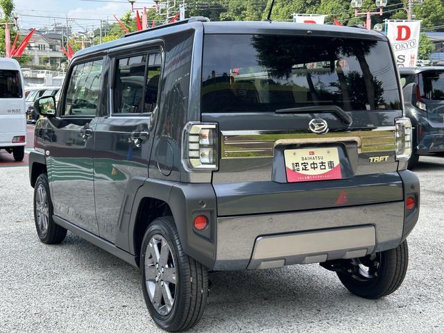 タフトG ダーククロムベンチャー 届け出済み未使用車保証 新車保証・まごころ保証 1年間・走行距離無制限付き・LEDヘッドライト装備・LEDフォグランプ装備・オーディオレス車(東京都)の中古車