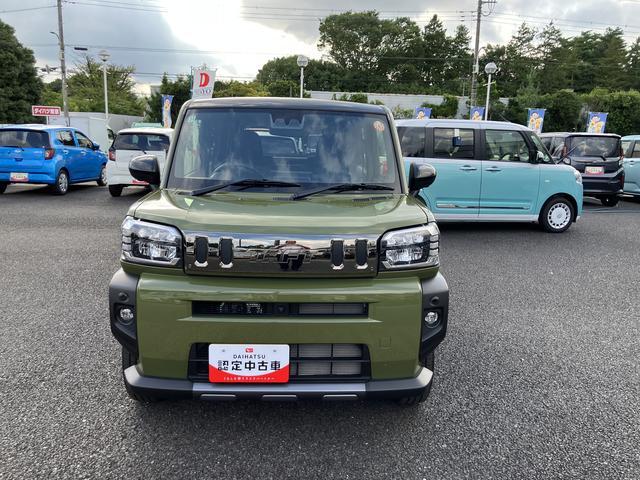 タフトGターボ ダーククロムベンチャー保証 新車保証・まごころ保証 1年間・走行距離無制限付き・9インチディスプレイオーディオ装備・パノラマカメラ・LEDヘッドライト装備・シートヒーター装備・アダプティブクルーズコントロール付き(東京都)の中古車