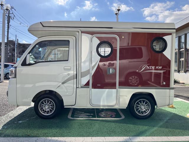 ハイゼットトラックキャンピング エクストラSA3t ナビ ETC ドラレコ保証 ・まごころ保証 1年間・走行距離無制限付き 社外7インチカーナビ バックモニター ドライブレコーダー ETC車載器 スマートアシスト3t LEDヘッドライト アルミホイール キーレス(東京都)の中古車