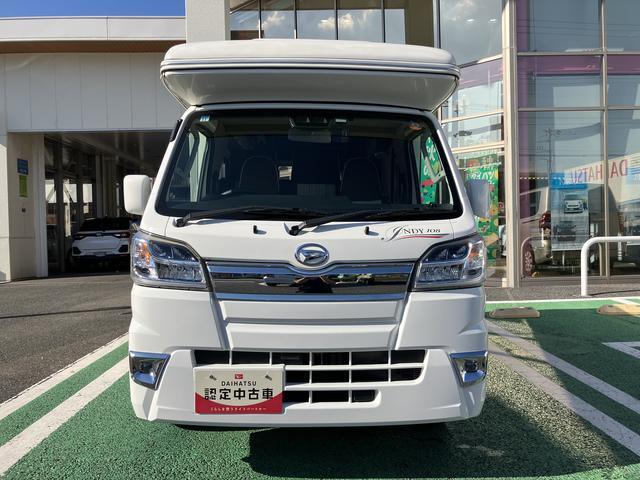 ハイゼットトラックキャンピング エクストラSA3t ナビ ETC ドラレコ保証 ・まごころ保証 1年間・走行距離無制限付き 社外7インチカーナビ バックモニター ドライブレコーダー ETC車載器 スマートアシスト3t LEDヘッドライト アルミホイール キーレス(東京都)の中古車