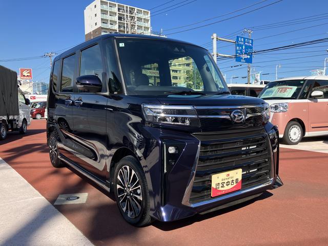 タントカスタムＲＳ保証１年間距離無制限付き　両側電動スライドドア　ＬＥＤフォグランプ　ＬＥＤヘッドランプ　前席シートヒーター　電動パーキングブレーキ　全方位カメラ　シートバックテーブル　オートライト（東京都）の中古車