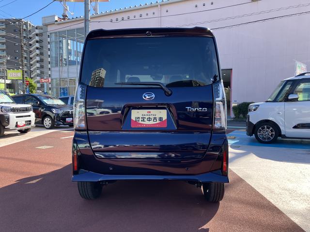 タントカスタムＲＳ保証１年間距離無制限付き　両側電動スライドドア　ＬＥＤフォグランプ　ＬＥＤヘッドランプ　前席シートヒーター　電動パーキングブレーキ　全方位カメラ　シートバックテーブル　オートライト（東京都）の中古車