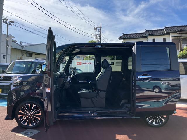 タントカスタムＲＳ保証１年間距離無制限付き　両側電動スライドドア　ＬＥＤフォグランプ　ＬＥＤヘッドランプ　前席シートヒーター　電動パーキングブレーキ　全方位カメラ　シートバックテーブル　オートライト（東京都）の中古車