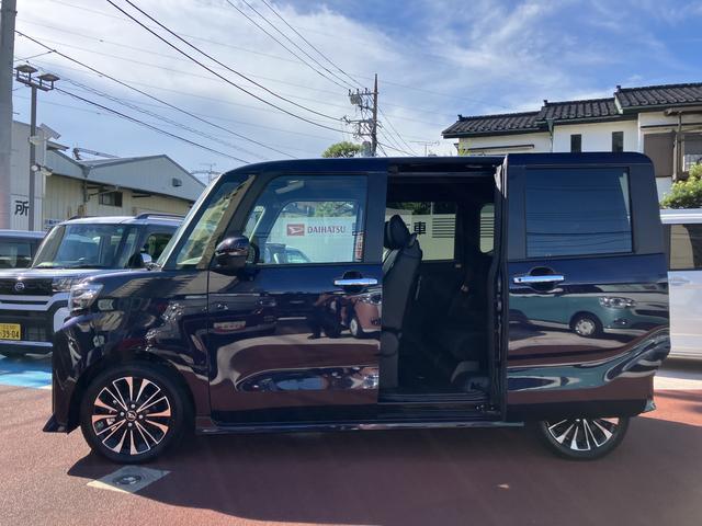 タントカスタムＲＳ保証１年間距離無制限付き　両側電動スライドドア　ＬＥＤフォグランプ　ＬＥＤヘッドランプ　前席シートヒーター　電動パーキングブレーキ　全方位カメラ　シートバックテーブル　オートライト（東京都）の中古車