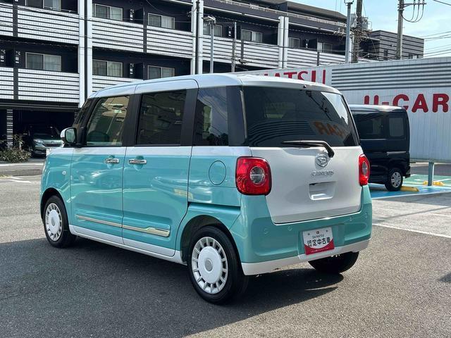 ムーヴキャンバスストライプスＧ　前席シートヒーター　電動パーキングブレーキ保証　新車保証・まごころ保証　１年間・走行距離無制限付き　前席シートヒーター　キーフリーシステム　電動パーキングブレーキ　コーナーセンサー　オートライト　ＬＥＤヘッドランプ（東京都）の中古車