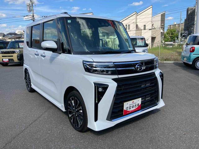タントカスタムＲＳターボ　衝突回避支援機能　両側パワースライドドア　ＬＥＤアダプティブドライブビーム　カーテンシールドエアバッグ　サイドエアバッグ　スマートキー　電動パーキングブレーキ　オートエアコン（千葉県）の中古車