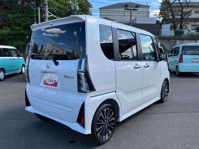 タントカスタムＲＳターボ　衝突回避支援機能　両側パワースライドドア　ＬＥＤアダプティブドライブビーム　カーテンシールドエアバッグ　サイドエアバッグ　スマートキー　電動パーキングブレーキ　オートエアコン（千葉県）の中古車