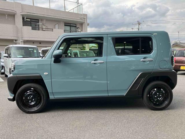 タフトＸ衝突回避支援機能　ガラスルーフ　ＬＥＤヘッドライト　サイドビューランプ　クリアランスセンサー　サイドエアバッグ　スマートキー　電動パーキングブレーキ　ブレーキホールド　１５インチスチールホイール（千葉県）の中古車