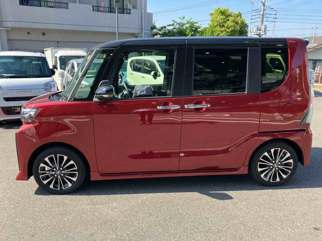 タントカスタムＲＳ９型ディスプレイオーディオ　地デジ　両側パワースライドドア　ターボ　衝突回避支援機能　カーテンシールドエアバッグ　クリアランスセンサー　ＬＥＤヘッドライト　前席シートヒーター　電動パーキングブレーキ（千葉県）の中古車