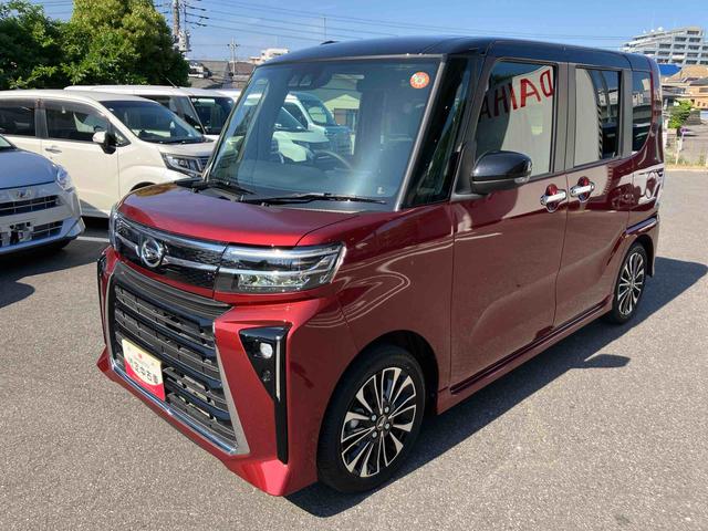 タントカスタムＲＳ９型ディスプレイオーディオ　地デジ　両側パワースライドドア　ターボ　衝突回避支援機能　カーテンシールドエアバッグ　クリアランスセンサー　ＬＥＤヘッドライト　前席シートヒーター　電動パーキングブレーキ（千葉県）の中古車