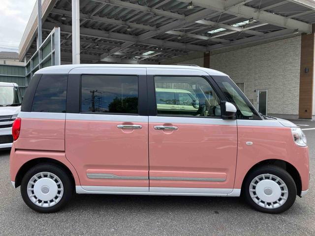 ムーヴキャンバスストライプスＧスマアシ　ダイハツ予防安全機能　置きラクボックス　ホットカップホルダー　オートブレーキホールド付き電動パーキング　前席シートヒーター　オートライト　オートハイビーム　ＬＥＤヘッドライト（千葉県）の中古車