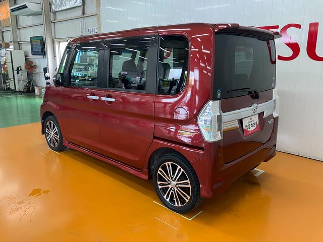 タントカスタムＲＳ　トップエディションＳＡIIスマアシ　デイライト　ミラクルオープンドア　Ｂカメラ　ステアリングスイッチ　両側オートスライドドア　Ｐスタート　エコアイドル　横滑り防止機能　誤発進抑制機能　ＥＴＣ　電動格納ミラー　キーフリー（神奈川県）の中古車