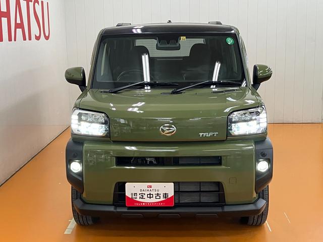 タフトGターボサポカーSワイド適合 スカイフィールトップ 電動パーキングブレーキ 全車速追従機能付ACC ステアリングスイッチ シートヒーター USB接続端子 Pスタート コーナーセンサー(神奈川県)の中古車