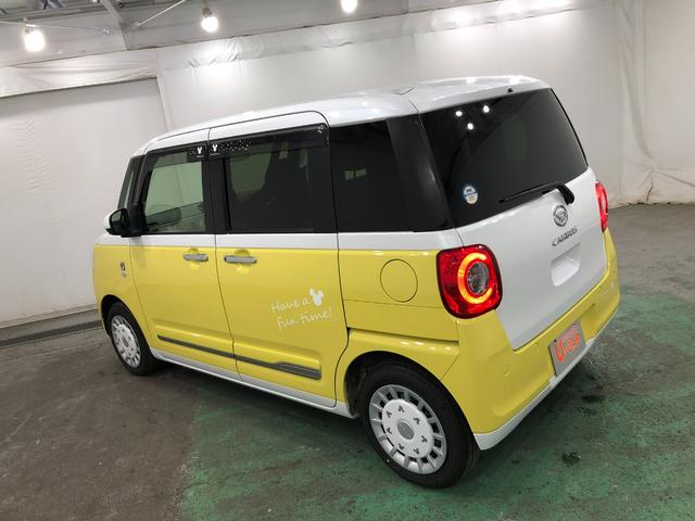 ムーヴキャンバスストライプスＧ　走行２８８３キロ／夢国ストライプ／マット１年保証距離無制限　走行距離２８８３キロ　ディスプレイオーディオ　パノラマモニター　純正マット　サイドエアバッグ　ＬＥＤヘッドランプ　アイドリングストップ　シートヒーター　両側電動スライドドア（埼玉県）の中古車