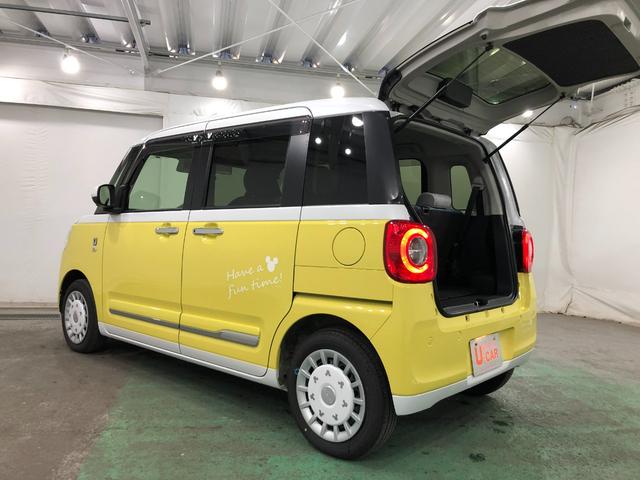 ムーヴキャンバスストライプスＧ　走行２８８３キロ／夢国ストライプ／マット１年保証距離無制限　走行距離２８８３キロ　ディスプレイオーディオ　パノラマモニター　純正マット　サイドエアバッグ　ＬＥＤヘッドランプ　アイドリングストップ　シートヒーター　両側電動スライドドア（埼玉県）の中古車