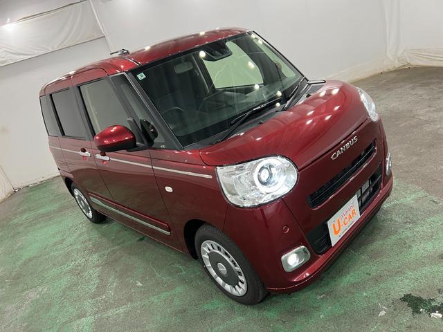 ムーヴキャンバスセオリーGターボ 走行263キロ/ディスプレイオーディオクルコン シートヒーター ワイヤレス充電 1年保証・走行距離無制限 バックカメラ サイドエアバック クリアランスソナー オートマチックハイビーム オートライト LEDヘッドライト 両側電動スライドドア(埼玉県)の中古車