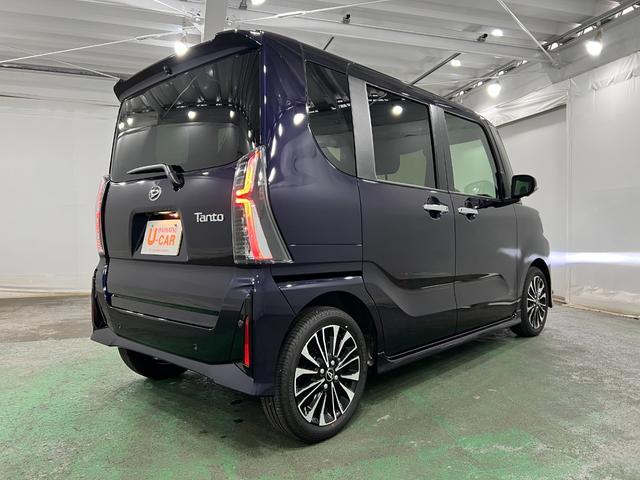 タントカスタムRS 走行1402キロ/ターボ 後期型ETC 一年保証・走行距離無制限 走行1402キロ クルーズコントロール サイドエアバック クリアランスソナー オートライト LEDヘッドライト ベンチシート シートヒーター 両側電動スライドドア(埼玉県)の中古車