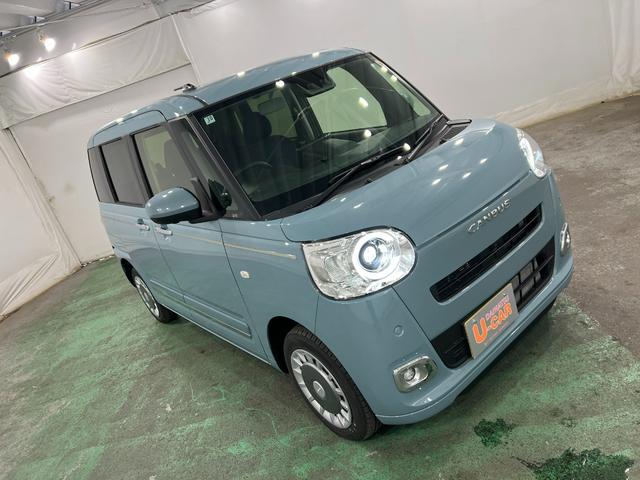 ムーヴキャンバスセオリーＧターボ　走行１５８２キロ／パノラマモニター／マット１年保証距離無制限　走行距離１５８２キロ　ディスプレイオーディオ　パノラマモニター　サイドエアバッグ　ＬＥＤヘッドランプ　シートヒーター　両側電動スライドドア　オート格納式ドアミラー　キーフリー（埼玉県）の中古車