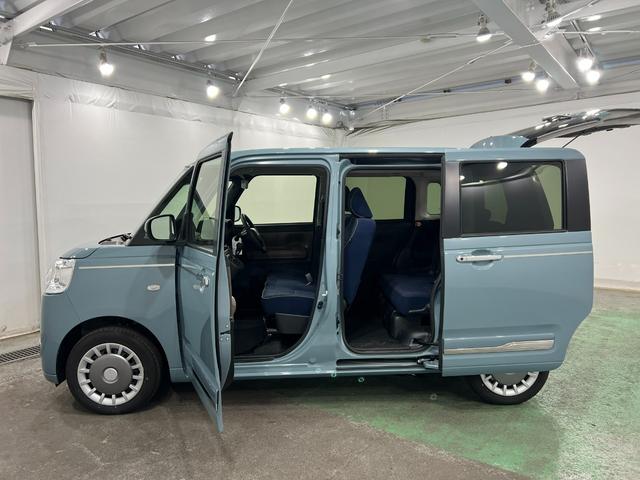 ムーヴキャンバスセオリーＧターボ　走行１５８２キロ／パノラマモニター／マット１年保証距離無制限　走行距離１５８２キロ　ディスプレイオーディオ　パノラマモニター　サイドエアバッグ　ＬＥＤヘッドランプ　シートヒーター　両側電動スライドドア　オート格納式ドアミラー　キーフリー（埼玉県）の中古車