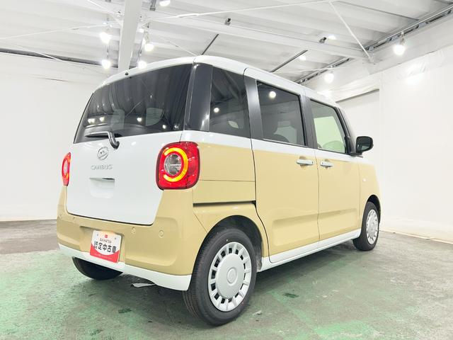 ムーヴキャンバスストライプスX 走行1557キロ/両側電動スライドドア1年保証距離無制限 走行距離1557キロ 純正マット サイドエアバッグ オートライト アイドリングストップ 両側電動スライドドア オート格納式ドアミラー キーフリー(埼玉県)の中古車