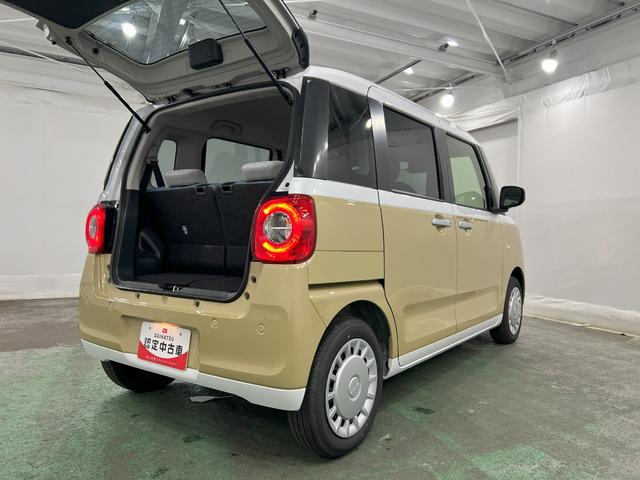 ムーヴキャンバスストライプスX 走行1557キロ/両側電動スライドドア1年保証距離無制限 走行距離1557キロ 純正マット サイドエアバッグ オートライト アイドリングストップ 両側電動スライドドア オート格納式ドアミラー キーフリー(埼玉県)の中古車