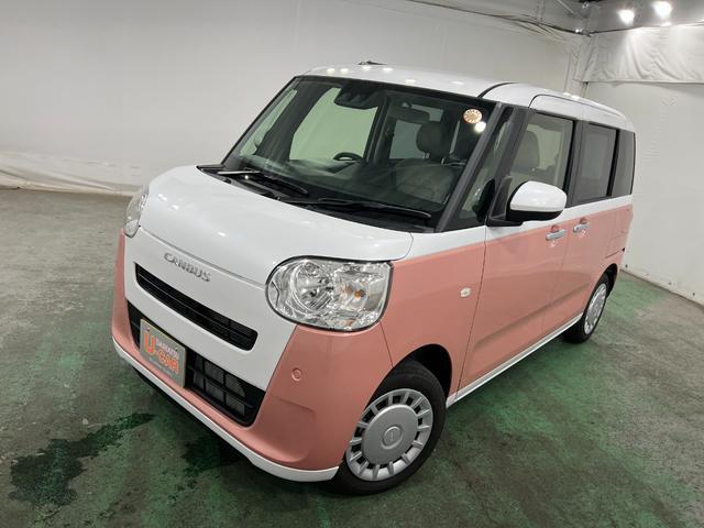 ムーヴキャンバスストライプスX 走行1028キロ/両側パワスラドア禁煙 車検R10.10 プッシュスタートエンジン スマートキー 1年保証・走行距離無制限 新車保障継承 スマアシ クリアランスソナー オートマチックハイビーム オートライト ベンチシート(埼玉県)の中古車