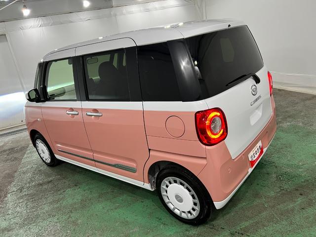 ムーヴキャンバスストライプスG 走行2366キロ/LEDヘッドランプ/マット禁煙車 ワンオーナー 1年保証距離無制限 新車保障継承 走行距離2366キロ 純正マット サイドエアバッグ LEDヘッドランプ アイドリングストップ シートヒーター 両側電動スライドドア(埼玉県)の中古車