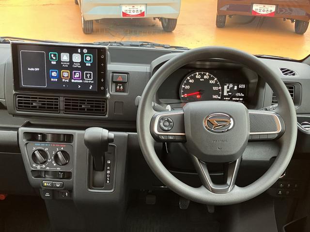 ハイゼットカーゴクルーズターボ　純正９インチディスプレイオーディオバックカメラ　プッシュスタート　Ｍ．ＯＰ選べるカラーパック　保証　新車保証・まごころ保証　１年間・走行距離無制限付き（東京都）の中古車