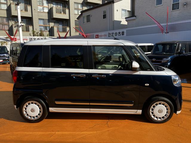 ムーヴキャンバスストライプスＧターボ保証　新車保証・まごころ保証　１年間・走行距離無制限付き（東京都）の中古車