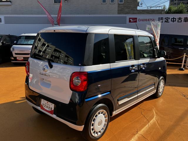 ムーヴキャンバスストライプスＧターボ保証　新車保証・まごころ保証　１年間・走行距離無制限付き（東京都）の中古車