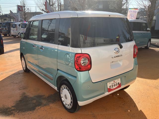 ムーヴキャンバスストライプスＧターボ　７インチナビ　パノラマカメラ　ＡＣＣ保証　新車保証・まごころ保証　１年間・走行距離無制限付き（東京都）の中古車