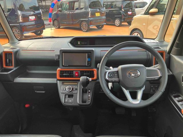 タントファンクロスターボ　７インチナビ　ナビ連動前後ドラレコＥＴＣ　バックカメラ　保証　新車保証・まごころ保証　１年間・走行距離無制限付き　純正７インチナビ　前後ドライブレコーダー　キーフリーシステム　両側電動スライドドア　ＬＥＤヘッドランプ（東京都）の中古車