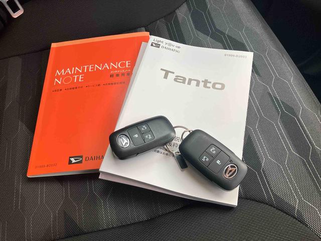 タントファンクロスターボ　７インチナビ　ナビ連動前後ドラレコＥＴＣ　バックカメラ　保証　新車保証・まごころ保証　１年間・走行距離無制限付き　純正７インチナビ　前後ドライブレコーダー　キーフリーシステム　両側電動スライドドア　ＬＥＤヘッドランプ（東京都）の中古車