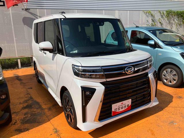 タントカスタムＸリミテッド　届け出済み未使用車保証　新車保証・まごころ保証　１年間・走行距離無制限付き・両ドア電動スライドドアスイッチ・プッシュスタート・ＬＥＤヘッドライト装備・シートヒーター装備（東京都）の中古車