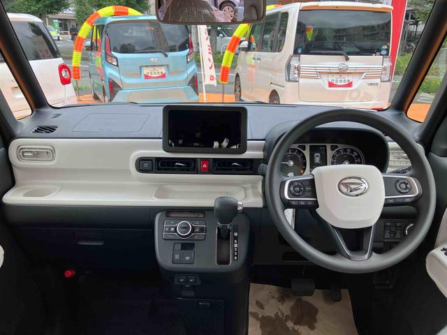ムーヴキャンバスストライプスＧターボ　届け出済み未使用車保証　新車保証・まごころ保証　１年間・走行距離無制限付き・オーディオレス車・両ドア電動スライドドア・ＬＥＤヘッドライト装備・シートヒーター装備（東京都）の中古車