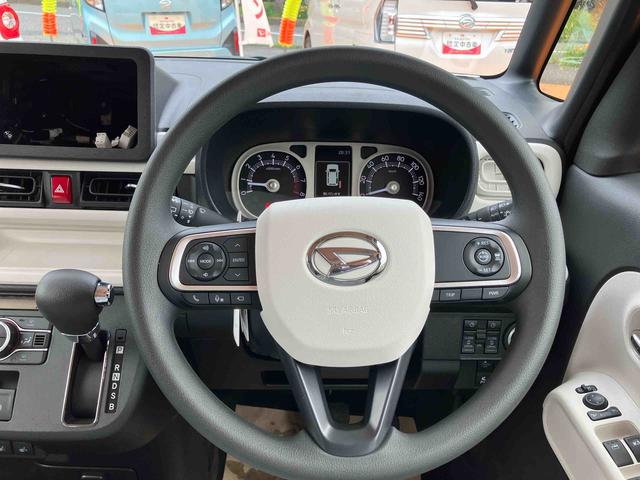 ムーヴキャンバスストライプスＧターボ　届け出済み未使用車保証　新車保証・まごころ保証　１年間・走行距離無制限付き・オーディオレス車・両ドア電動スライドドア・ＬＥＤヘッドライト装備・シートヒーター装備（東京都）の中古車