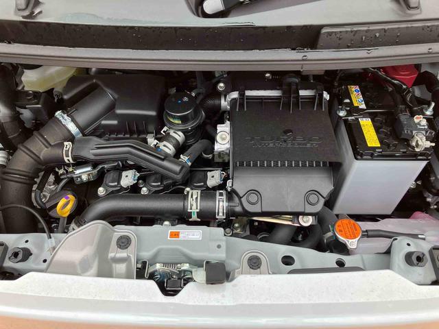 ムーヴキャンバスストライプスＧターボ　届け出済み未使用車保証　新車保証・まごころ保証　１年間・走行距離無制限付き・オーディオレス車・両ドア電動スライドドア・ＬＥＤヘッドライト装備・シートヒーター装備（東京都）の中古車