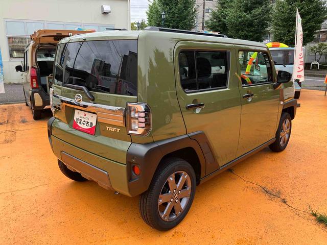 タフトGターボ ダーククロムベンチャー保証 新車保証・まごころ保証 1年間・走行距離無制限付き・9インチディスプレイオーディオ装備・バックカメラ・LEDヘッドライト装備(東京都)の中古車