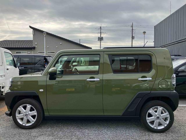 タフトＧガラスルーフ　ルーフレール　１５インチアルミ　ＬＥＤヘッドライト＆フォグランプ　バックカメラ　シートヒーター　電動駐車ブレーキ　自動追従クルコン　コーナーセンサー　衝突被害軽減ブレーキ（千葉県）の中古車