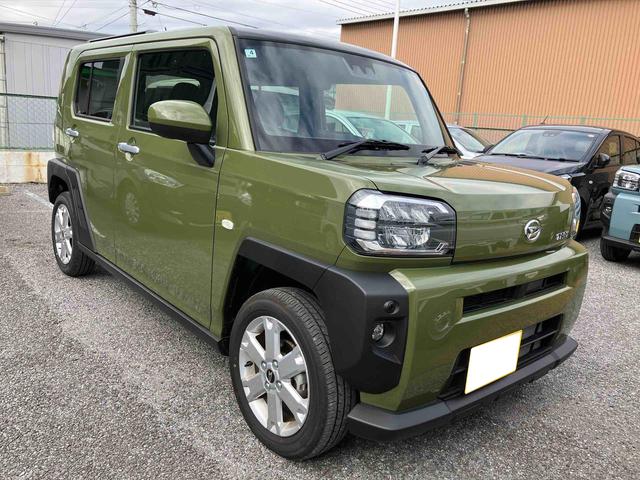 タフトＧガラスルーフ　ルーフレール　１５インチアルミ　ＬＥＤヘッドライト＆フォグランプ　バックカメラ　シートヒーター　電動駐車ブレーキ　自動追従クルコン　コーナーセンサー　衝突被害軽減ブレーキ（千葉県）の中古車