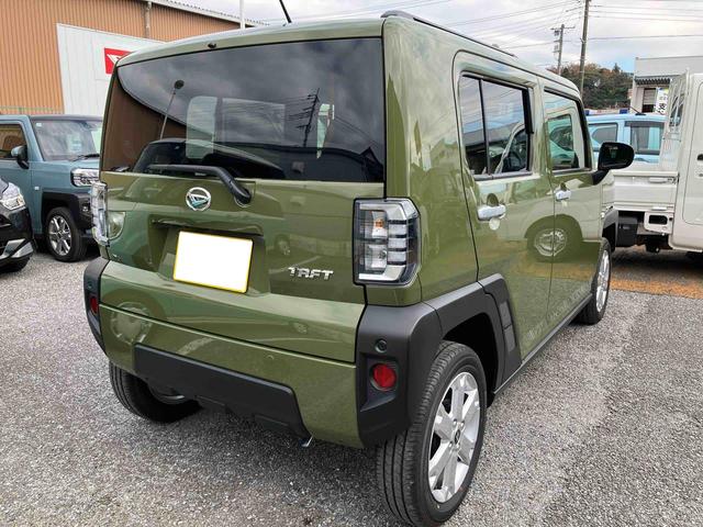 タフトＧガラスルーフ　ルーフレール　１５インチアルミ　ＬＥＤヘッドライト＆フォグランプ　バックカメラ　シートヒーター　電動駐車ブレーキ　自動追従クルコン　コーナーセンサー　衝突被害軽減ブレーキ（千葉県）の中古車