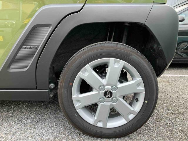 タフトＧガラスルーフ　ルーフレール　１５インチアルミ　ＬＥＤヘッドライト＆フォグランプ　バックカメラ　シートヒーター　電動駐車ブレーキ　自動追従クルコン　コーナーセンサー　衝突被害軽減ブレーキ（千葉県）の中古車