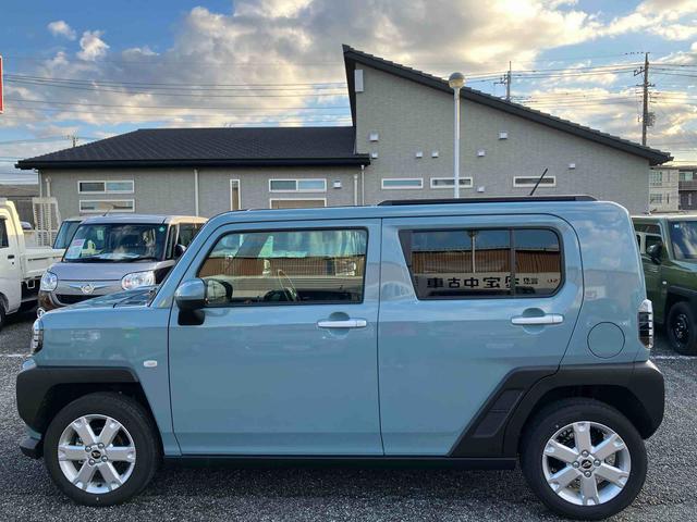 タフトＧガラスルーフ　ルーフレール　１５インチアルミ　ＬＥＤヘッドライト＆フォグランプ　バックカメラ　シートヒーター　電動駐車ブレーキ　自動追従クルコン　コーナーセンサー　衝突被害軽減ブレーキ（千葉県）の中古車