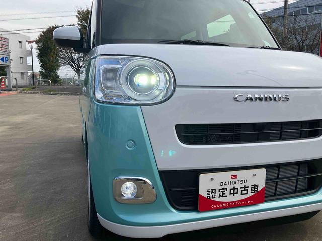 ムーヴキャンバスストライプスGスマアシ/プッシュボタンスタート/コーナーセンサー/オートライト/LEDヘッドランプ/フロントフォグランプ/オートエアコン/キーフリー/シートリフタ&チルトステアリング/取扱説明書&整備記録簿(千葉県)の中古車