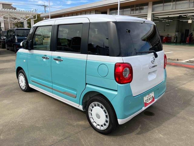 ムーヴキャンバスストライプスGスマアシ/プッシュボタンスタート/コーナーセンサー/オートライト/LEDヘッドランプ/フロントフォグランプ/オートエアコン/キーフリー/シートリフタ&チルトステアリング/取扱説明書&整備記録簿(千葉県)の中古車