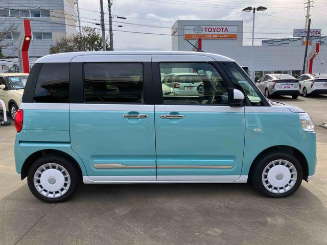 ムーヴキャンバスストライプスGスマアシ/プッシュボタンスタート/コーナーセンサー/オートライト/LEDヘッドランプ/フロントフォグランプ/オートエアコン/キーフリー/シートリフタ&チルトステアリング/取扱説明書&整備記録簿(千葉県)の中古車