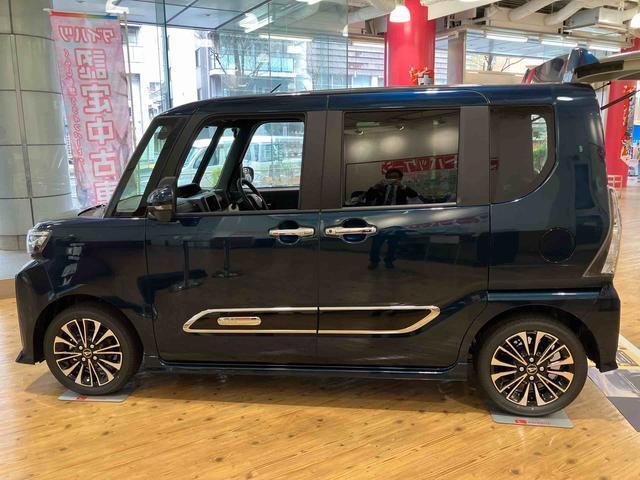 タントカスタムＲＳリミテッド　届出済未使用車　ＥＴＣ車載器保証　新車保証・まごころ保証　１年間・走行距離無制限付き　両側電動スライドドア　ＥＴＣ車載器　ＬＥＤフォグランプ　ＬＥＤヘッドランプ　キーフリーシステム　クルーズコントロール　前席シートヒーター（東京都）の中古車