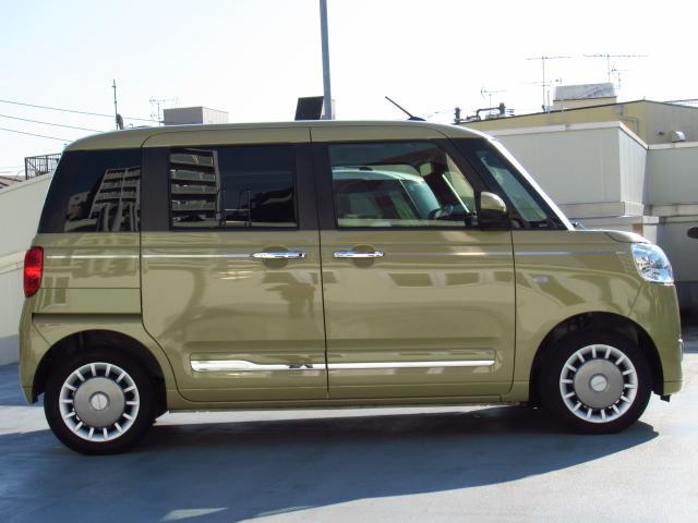 ムーヴキャンバスセオリーＧターボ　純正７インチナビ　パノラマモニター保証　新車保証・まごころ保証　１年間・走行距離無制限付き　純正７インチナビ　Ｂｌｕｅｔｏｏｔｈ接続　パノラマモニター　ＵＳＢ電源ソケット　両側電動スライドドア　アダプティブクルーズコントロール（東京都）の中古車